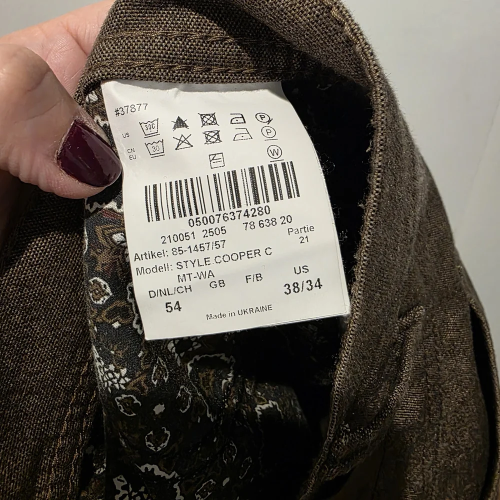 Brax Men's Feel Good Pants 38 Cooper Fancy Regular Fit Brown Gray Lot of 2